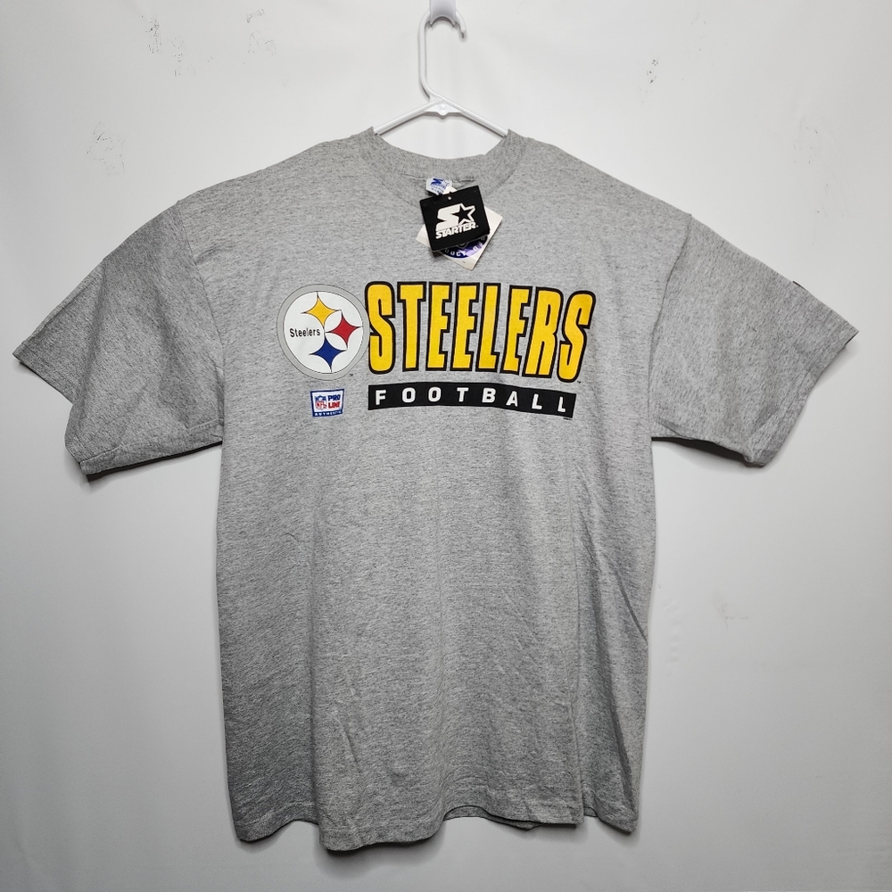 Vintage 90's STARTER Pittsburgh Steelers T-Shirt NFL Football Men's XL 1996 NWT